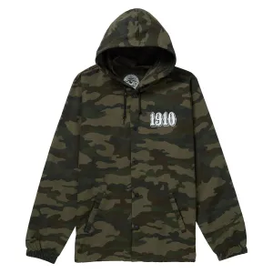 1910 OG Font Hooded Coaches Jacket - Camo Shampoo Clearance Sale