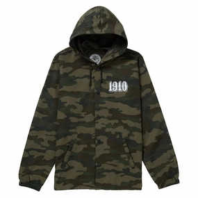 1910 OG Font Hooded Coaches Jacket - Camo Shampoo Clearance Sale