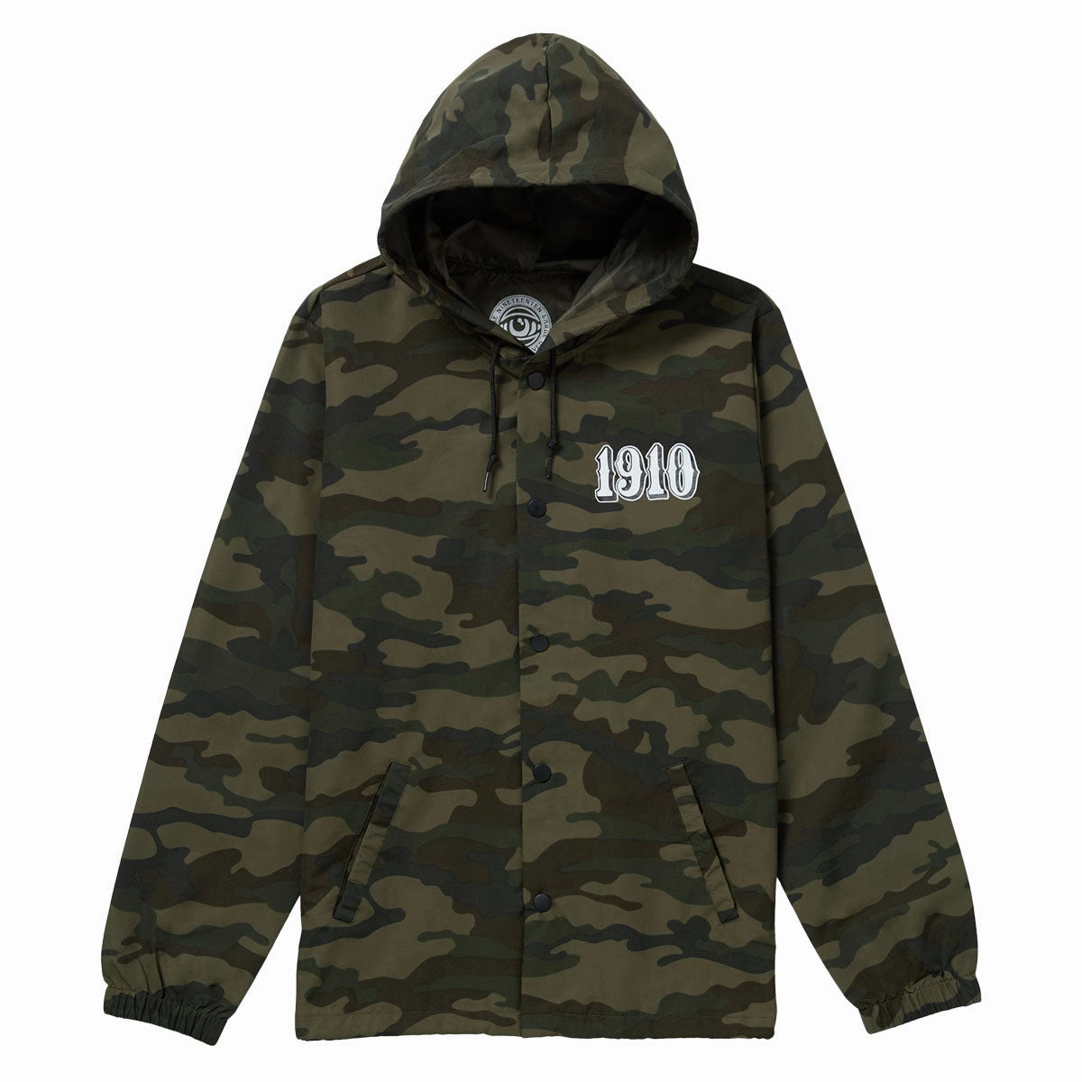 1910 OG Font Hooded Coaches Jacket - Camo Shampoo Clearance Sale