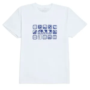 411 Icons T-Shirt - White Decorations PPE