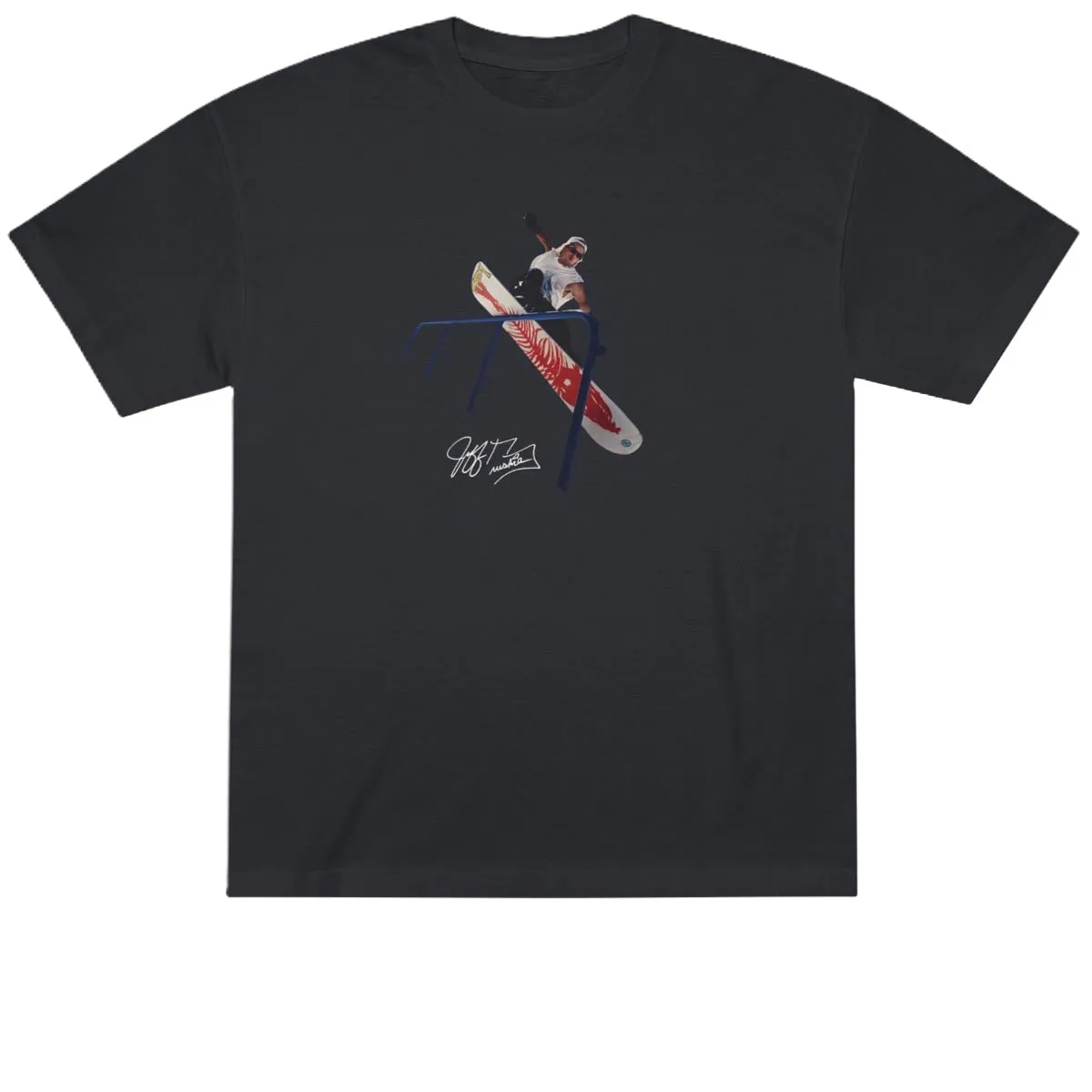 45RPM Vintage Brushie T-Shirt - Black Polyester Blend Camping Equipment