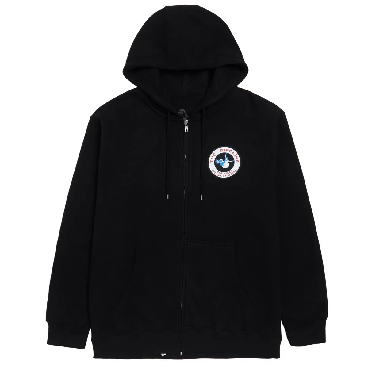 45RPM Vintage Pipeline Skatepark Zip Hoodie - Black Belts Fitness Trackers