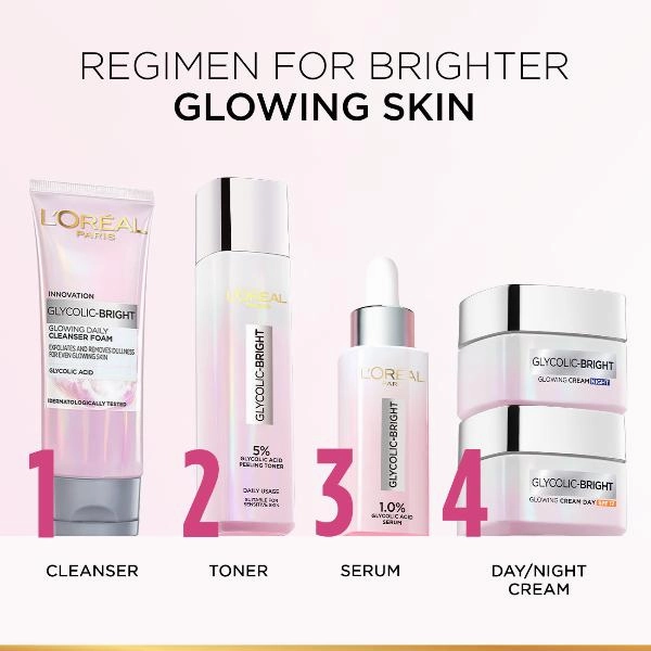 5% Glycolic Acid Peeling Toner for Instant Glowing Skin