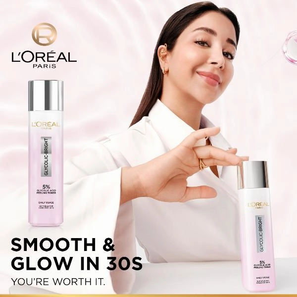 5% Glycolic Acid Peeling Toner for Instant Glowing Skin