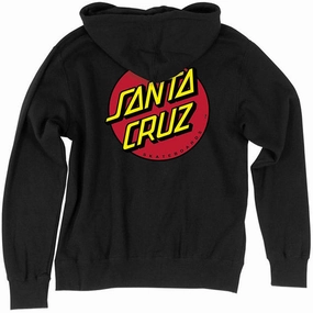 Action Figures Santa Cruz Classic Dot Zip Up Hoodie - Black Tools