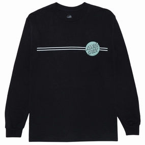Action Figures Santa Cruz Other Dot Long Sleeve T-Shirt - Black/Tonal Green Car Parts