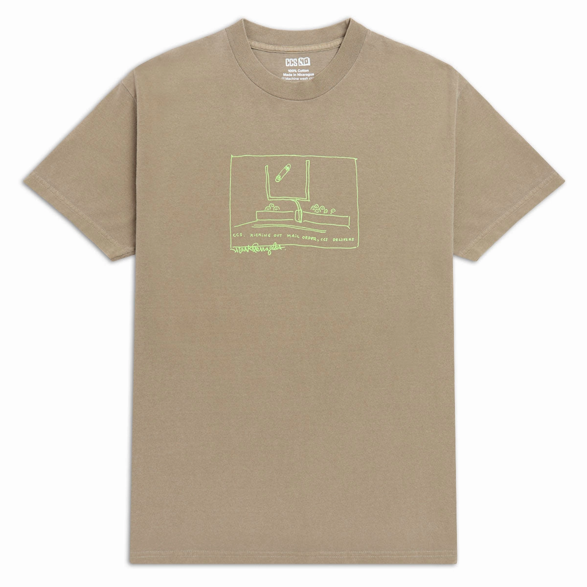 Activewear CCS Gonz 2001 Reissue T-Shirt - Faded Brown Celebrity Items