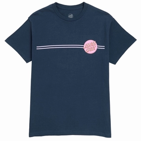 Activities Santa Cruz Other Dot T-Shirt - Dusk Blue/Gum Motorcycle Gear