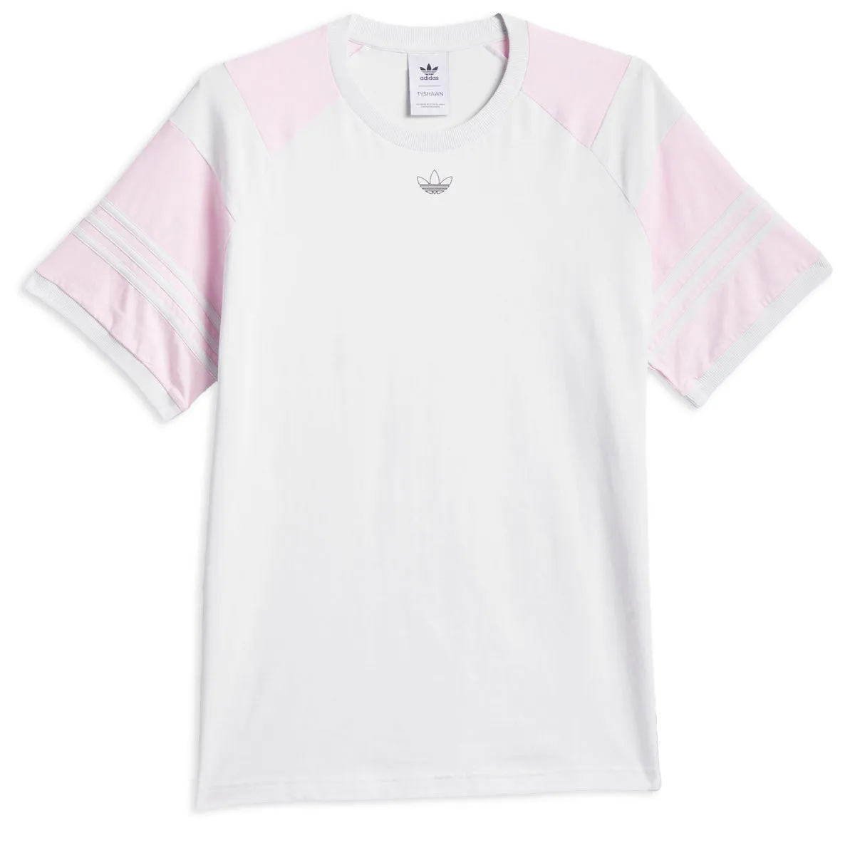 Adidas Tyshawn T-Shirt - Crystal White/Pink Fitness Trackers Streetwear