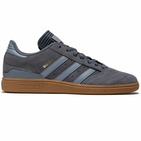 Adidas Busenitz Shoes - Grey/Grey/Gold Metallic Vinyl Records Pots