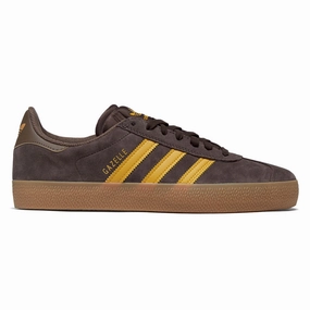 Adidas Gazelle Adv Shoes - Dark Brown/Yellow/Earth Strata Shampoo Movies