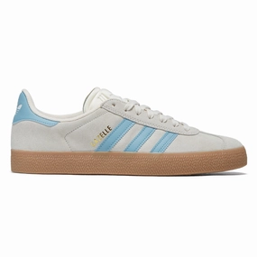 Adidas Gazelle ADV Shoes - Wonder White/Preloved Blue/Gum Apparel & Footwear Soap