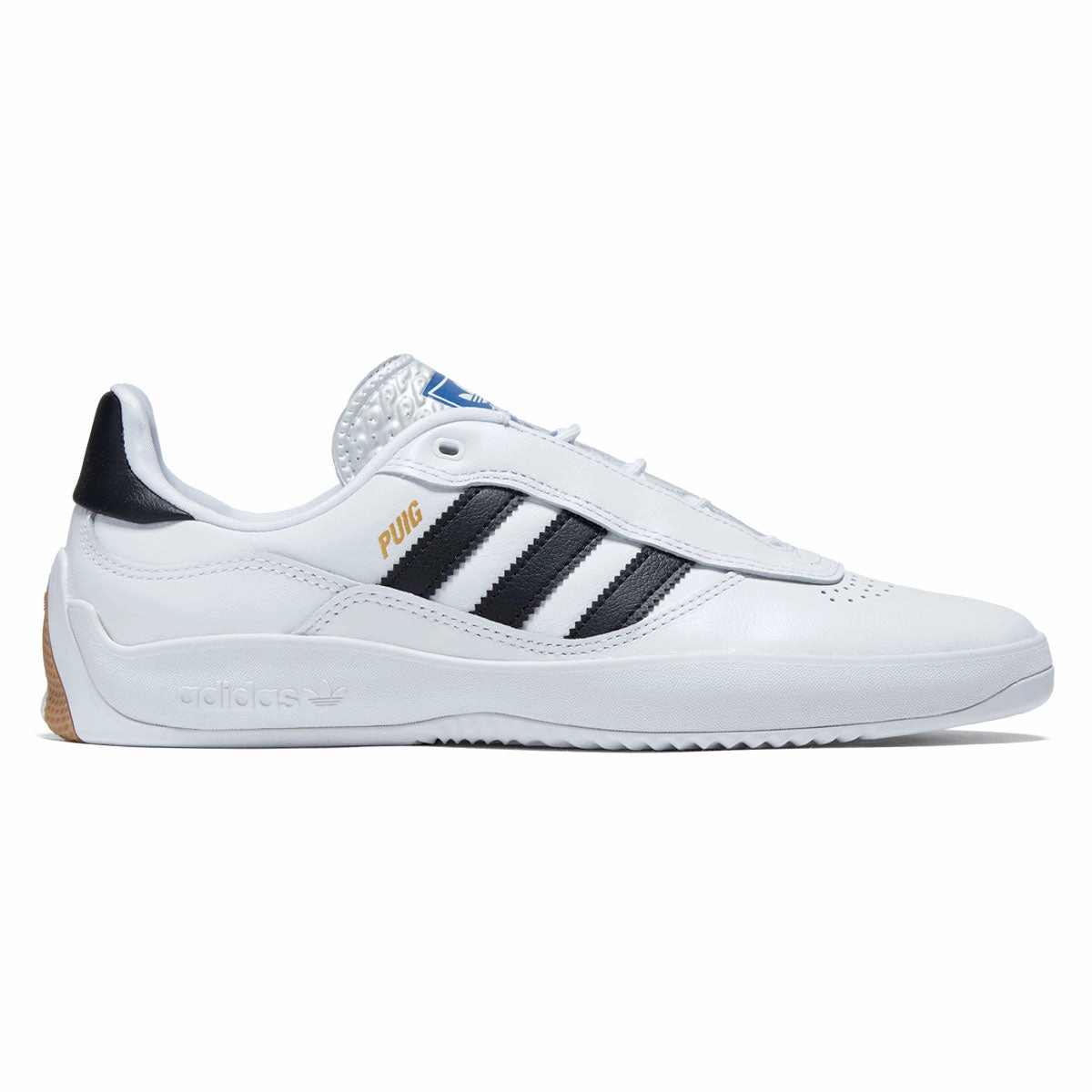 Adidas Puig Shoes - Ftwr White/Core Black/Blue Bird Size Chart Collectibles