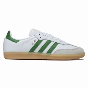 Adidas Samba ADV Shoes - Ftwr White/Green/Gum Toys Model Kits