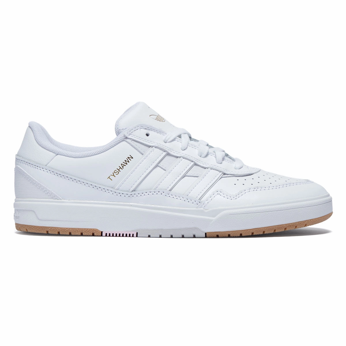 Adidas Tyshawn II Shoes - Ftwr White/Ftwr White/Gum Trendy Clothing Dresses
