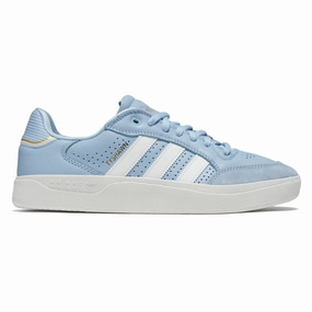 Adidas Tyshawn Low Shoes - Clear Sky/Core White/Gold Metallic Vintage-Inspired Retail