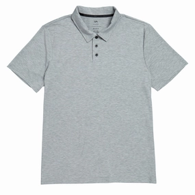 Affordable Fashion RVCA Balance Polo Shirt - Heather Grey Hardware