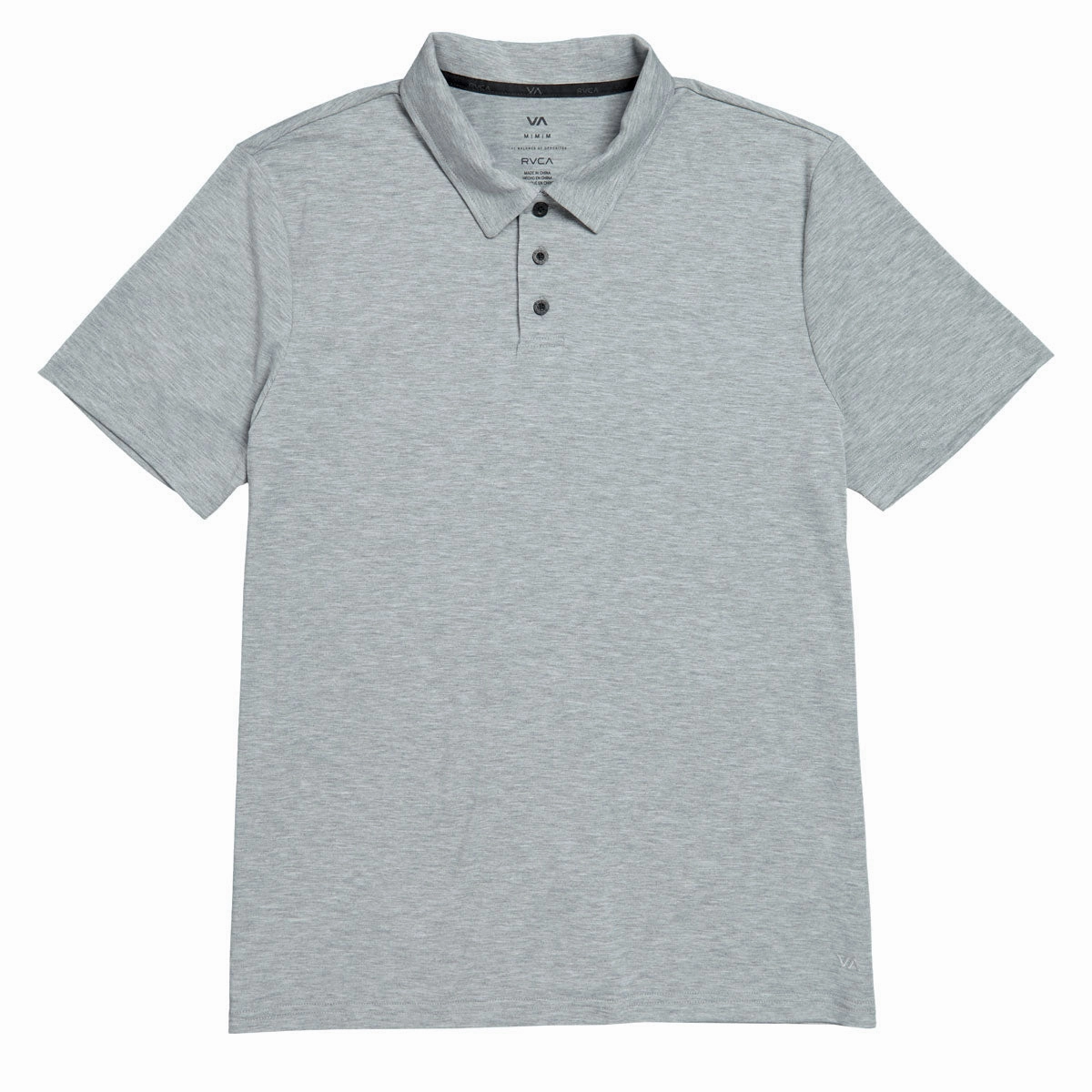 Affordable Fashion RVCA Balance Polo Shirt - Heather Grey Hardware