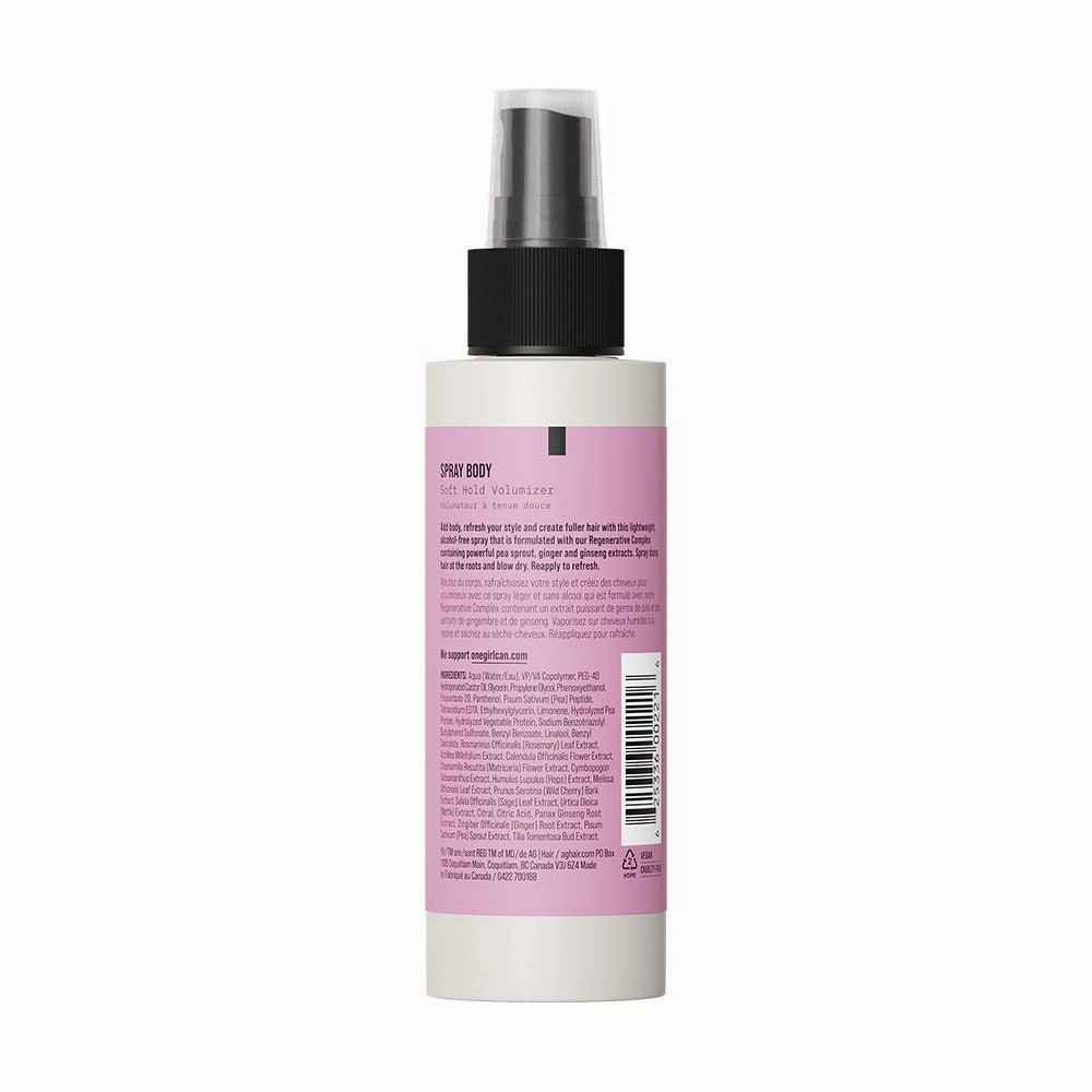 AG Care Spray Body Soft Hold Volumizer 148ml