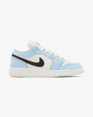 NIKE AIR JORDAN1 LOW ICE BLUE BLACK GS Luxurious Touch