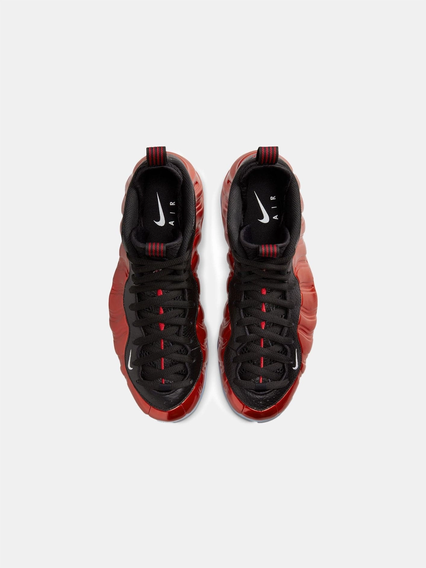 Air Foamposite One "Metallic Red" Travel Step Move-In