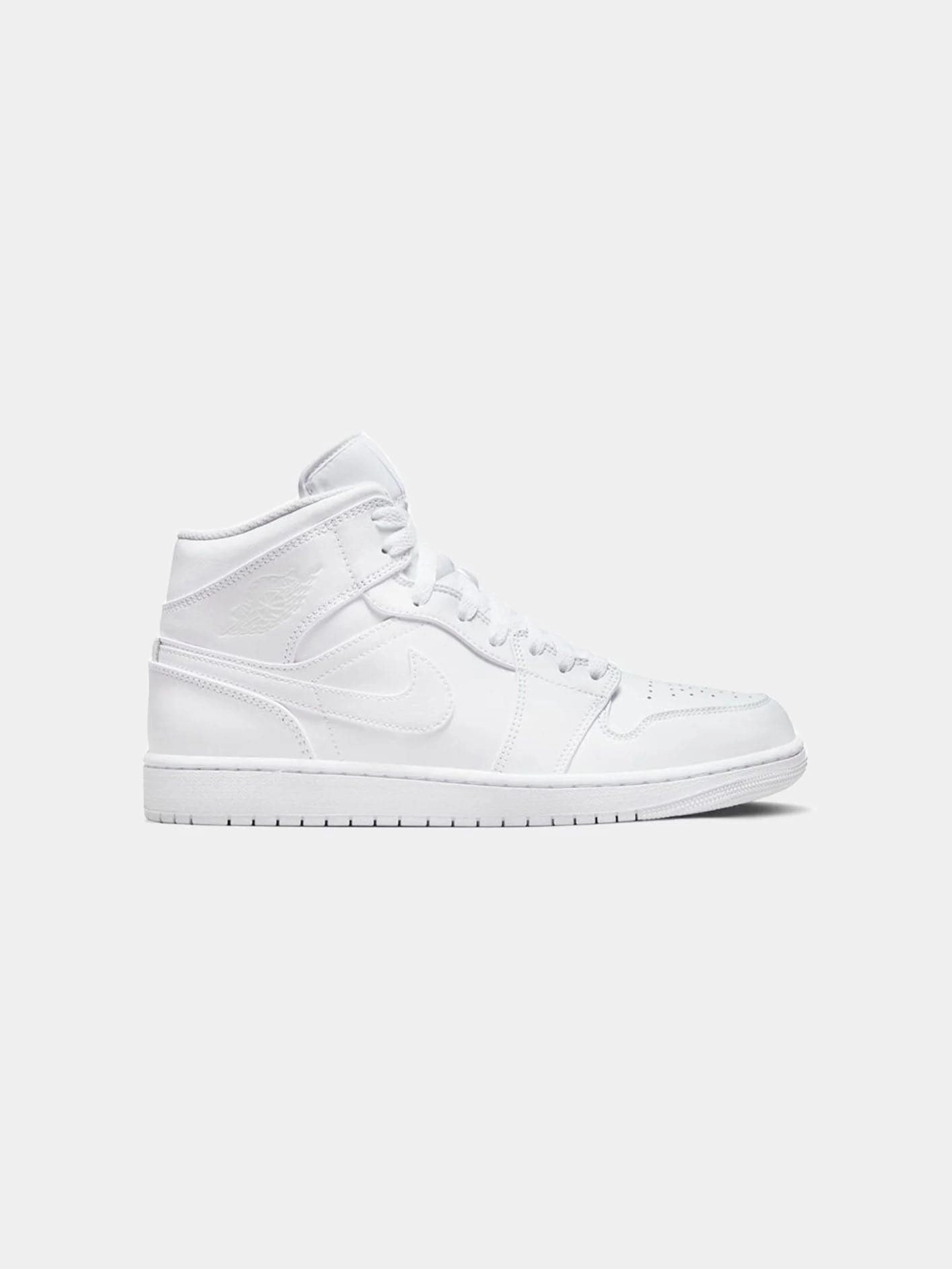Chic Footwear Fashionable Walk Air Jordan 1 Mid "Triple White"