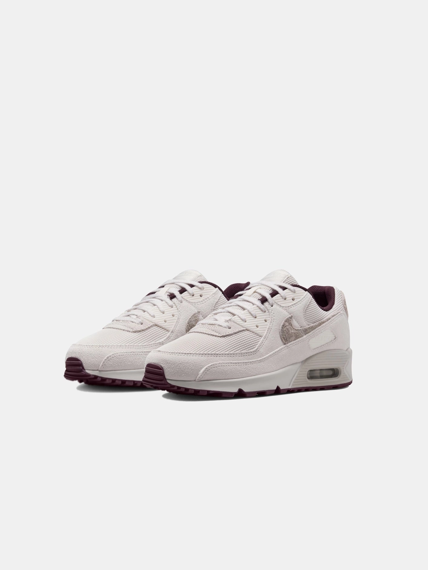 Air Max 90 "Phantom/Burgundy Crush" Trendy Shoes