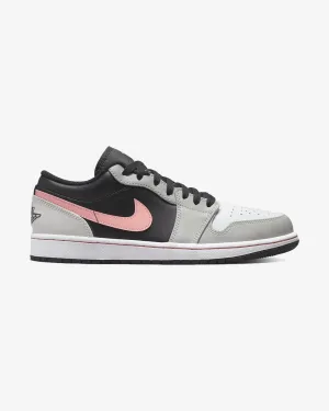 Speed Flex Quick Footwear NIKE AIR JORDAN1 LOW BLACK GREY PINK