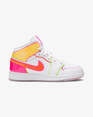 NIKE AIR JORDAN1 MID GS EDGE GLOW (NEW) Sustainable Design Streamlined silhouette