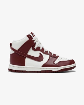 Structured sole Synthetic Finish NIKE DUNK HIGH SAIL TEAM RED