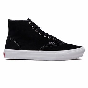 All-Gender Fashion Vans Skate Authentic High Shoes - Black Suede Sustainable Materials