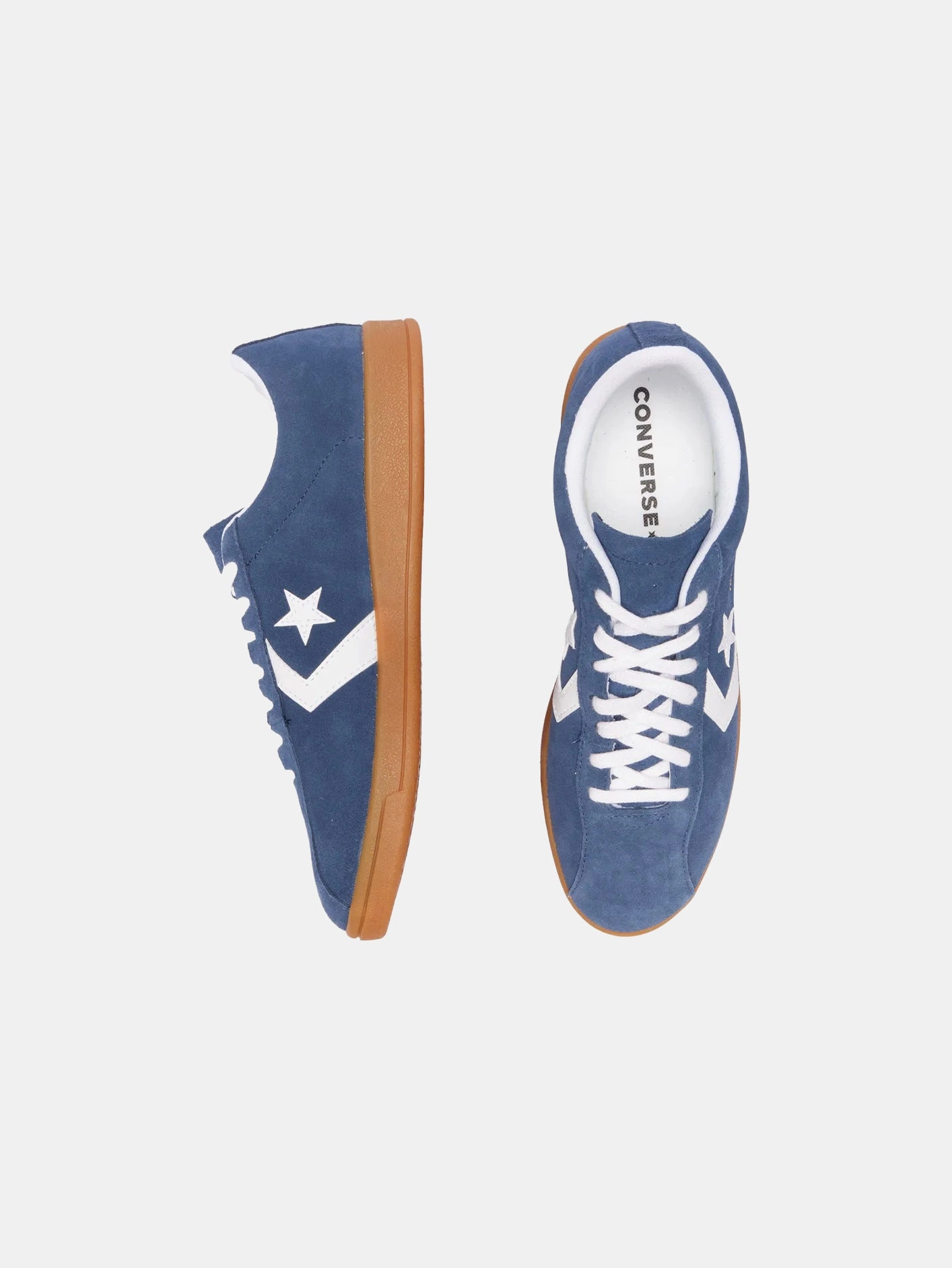 All Star Classic Trainer Suede - Navy/Gum Sleek Appearance