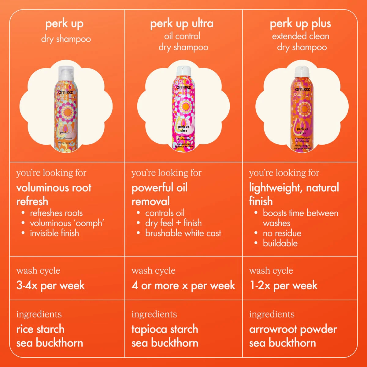 Amika Perk Up Plus Dry Shampoo 5.3oz