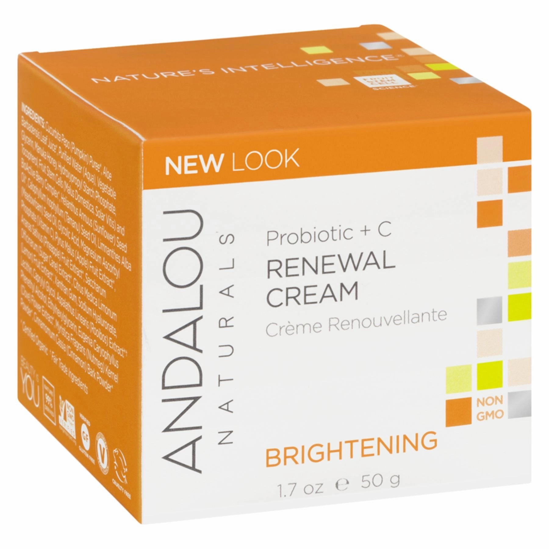 Andalou Brightening Probiotic   Vitamin C Renewal Cream 50g
