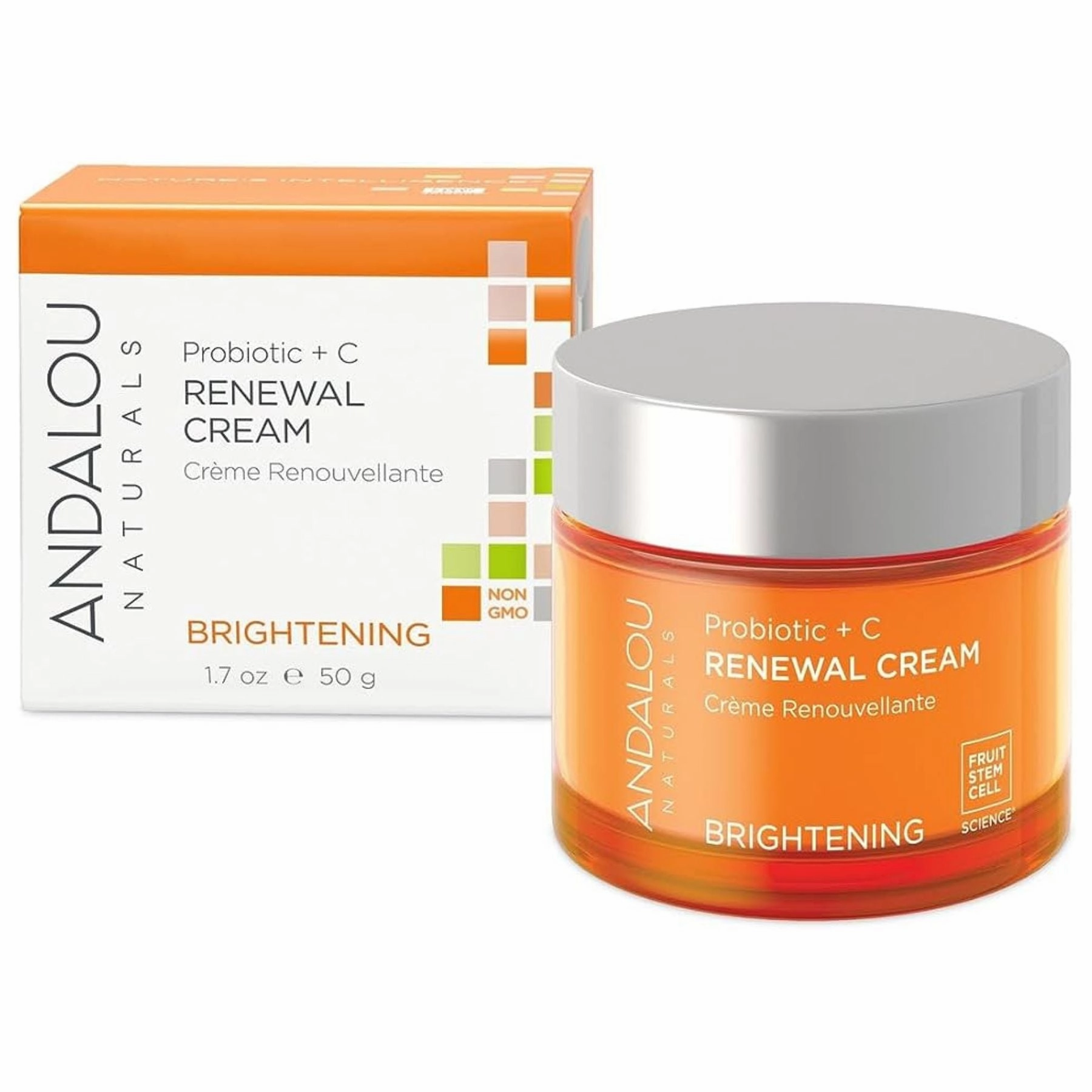 Andalou Brightening Probiotic   Vitamin C Renewal Cream 50g