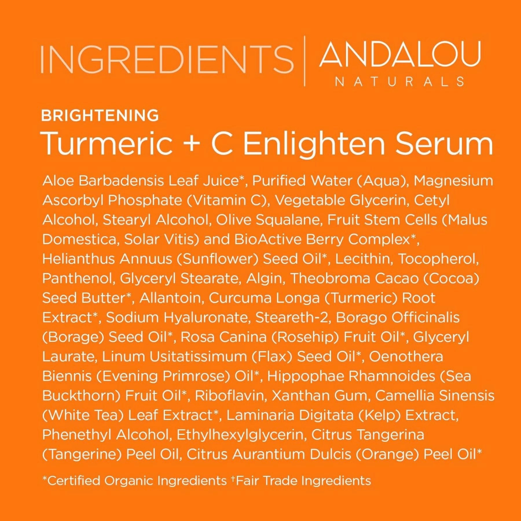 Andalou Turmeric   Vitamin C Enlighten Serum 32mL