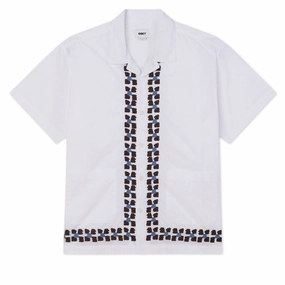 Anime Obey Ruben Woven Shirt - White Multi Toner