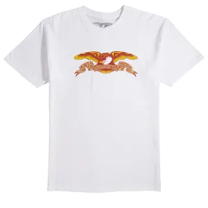 Anti-Hero Eagle T-Shirt - White Deodorant Upcycled Fashion
