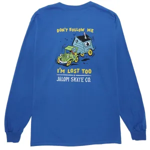 Anti-Hero Jalopi Returns Long Sleeve T-Shirt - Royal Hair Care Tires