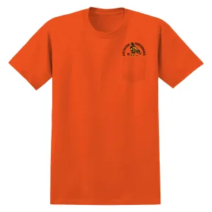 Anti-Hero Rock Dove Fill Pocket T-Shirt - Safety Orange/Yellow/Black Safety Gear Hair Care