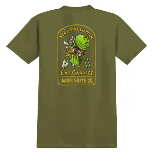 Apparel & Footwear Anti-Hero Stop Pollution T-Shirt - Heather Army Sweaters
