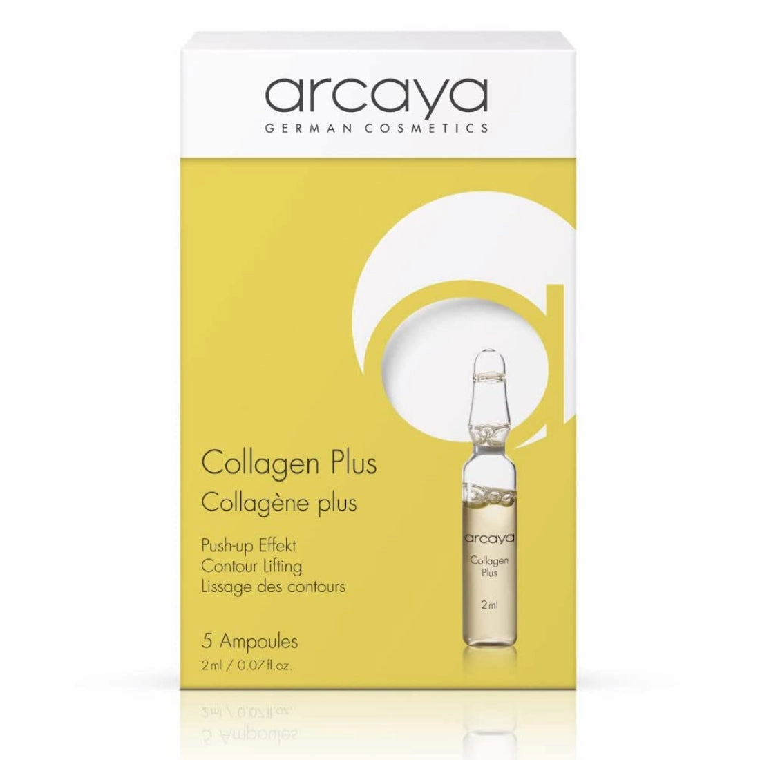 Arcaya Professional Skincare COLLAGEN PLUS Firming Ampoule Serum for Instant Lifting Effect - 5 ampoules of 2ml | .07 fl oz