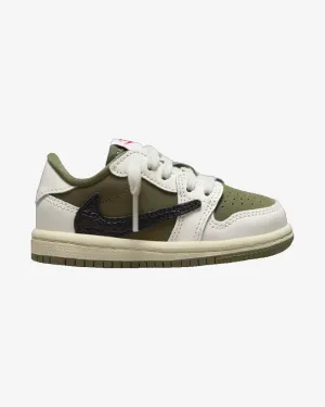 Free Motion NIKE X TRAVIS SCOTT JORDAN1 RETRO LOW OG SP TODDLER MEDIUM OLIVE