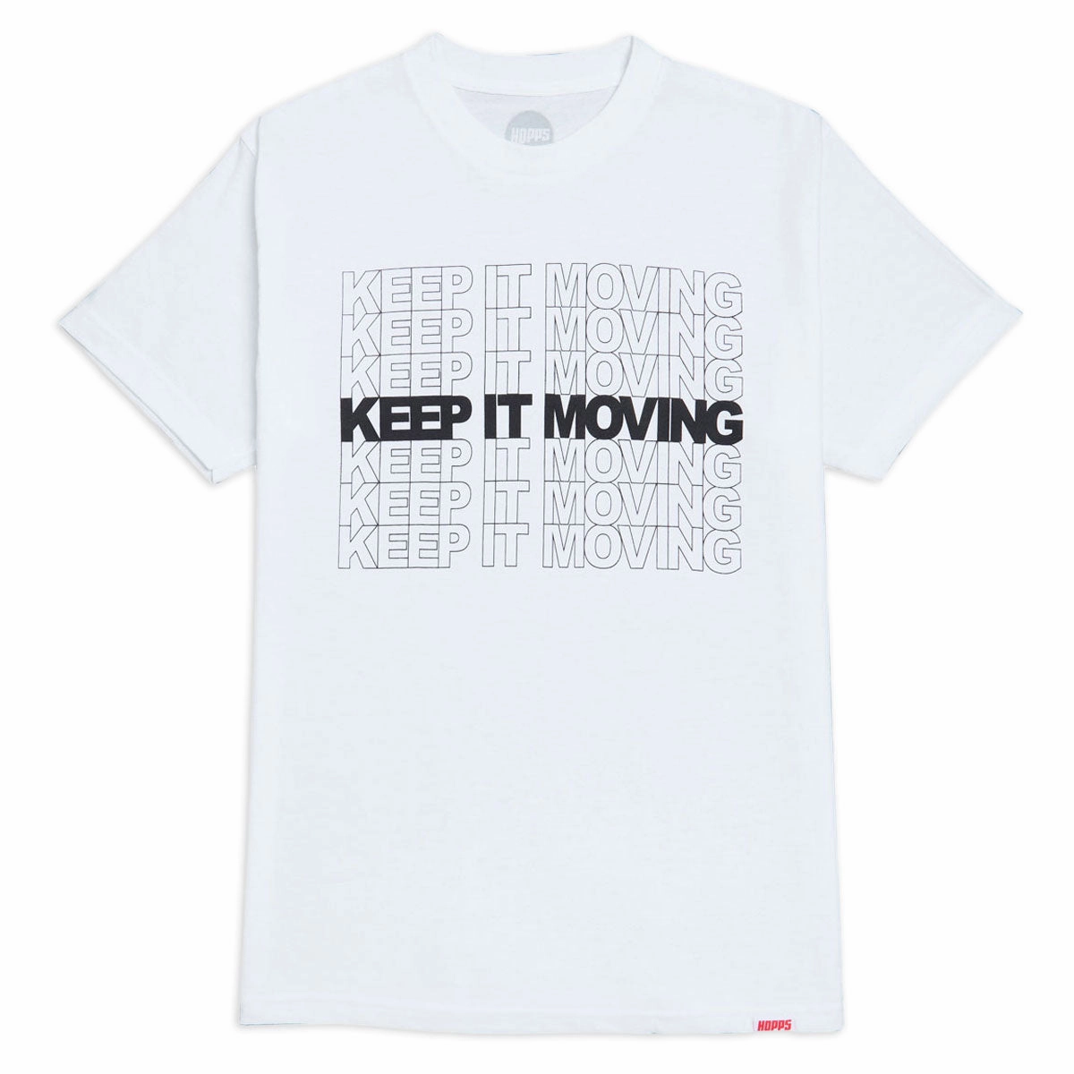 Athletic Footwear Hopps Keep It Moving T-Shirt - White Backpacks
