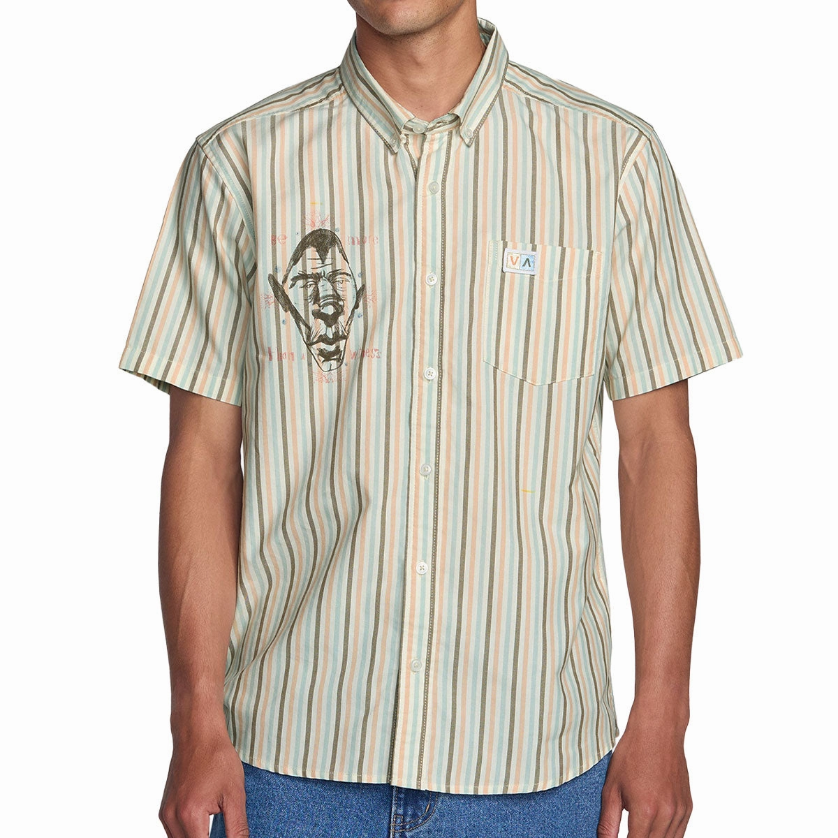 ATV Parts RVCA Jacobs Archive Stripe Shirt - Multi Chef Wear