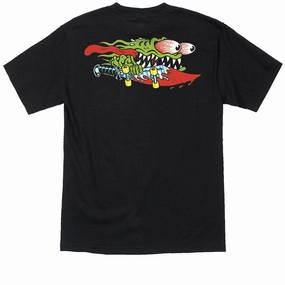 Audiobooks Santa Cruz Meek Slasher T-Shirt - Black Fashion Basics