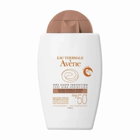 Avene Very High Protection Tinted Mineral Fluid SPF50  Sun Cream for Intolerant Skin 40ml