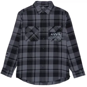AVVA Blinding Sun Flannel Shirt - Grey/Black Open Plaid Wigs Bottoms