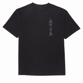 AVVA Vertical Bounds T-Shirt - Black Linen Apparel Basketball Cards