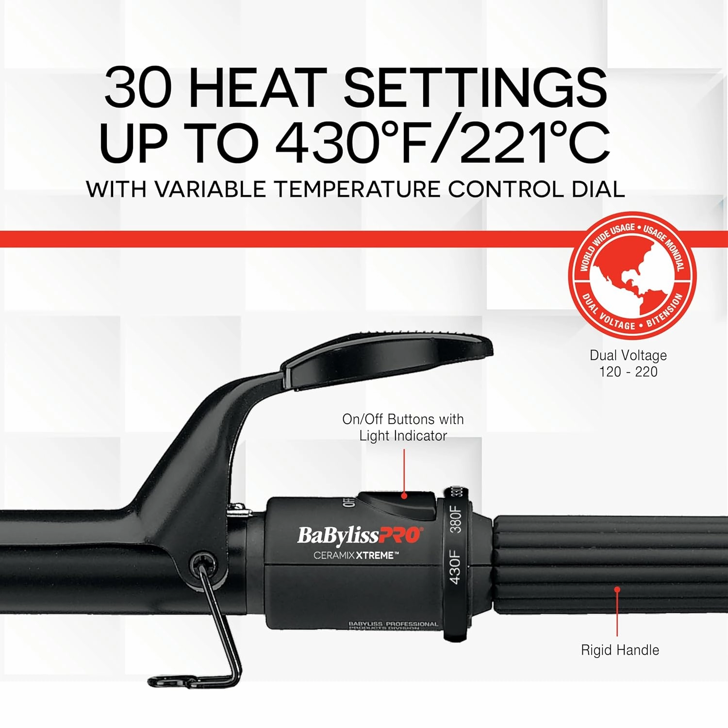 BaBylissPRO Ceramix Xtreme Ceramic Curling Iron